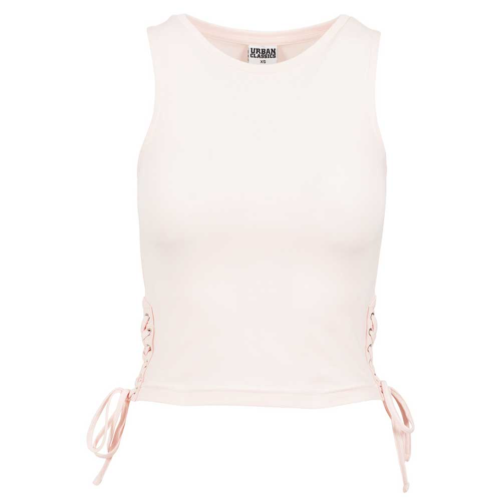 Urban Classics - Lace Up Crop top - Rose